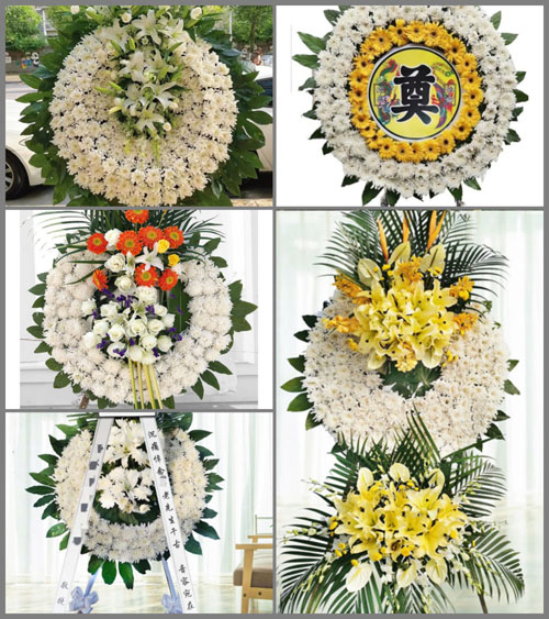 贵州安顺关岭县关索街道兴发村花圈速递